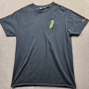 Primitive Rick and Morty Tee Shirt Pickle Adult M Black Embroidered Skater